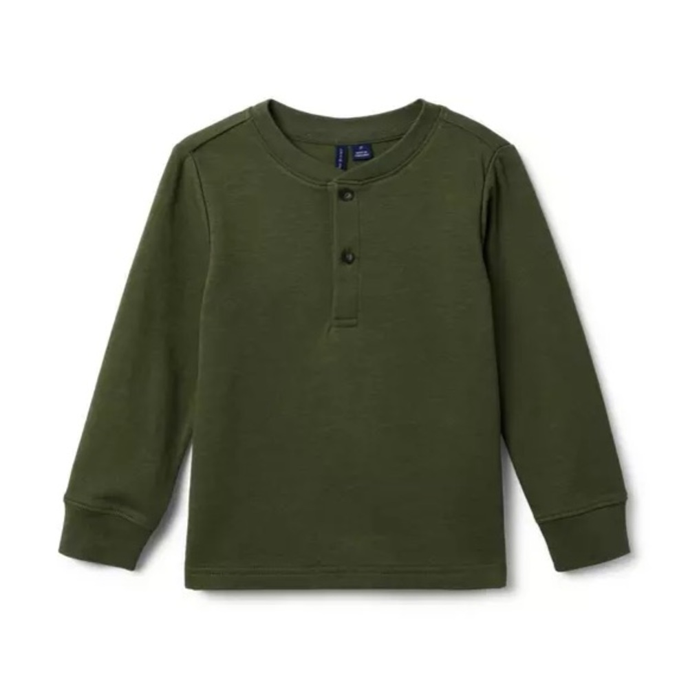 Olive Green Kids Long Sleeve Shirt size 12